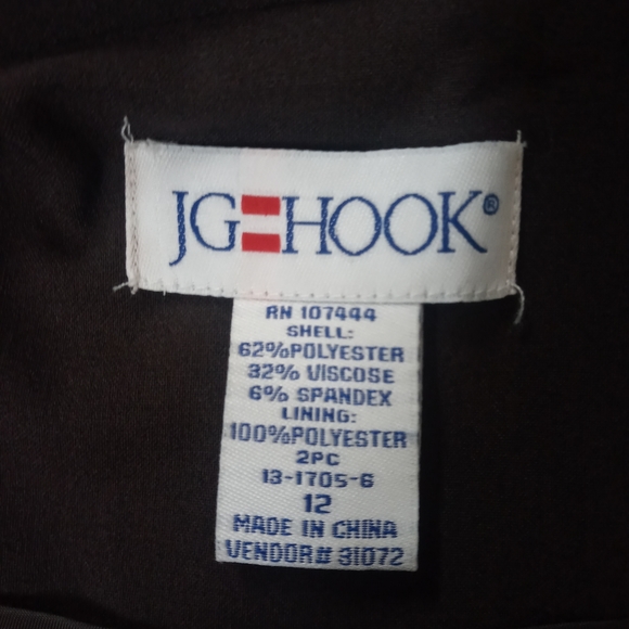 JG Hook Dark Brown Peacoat Jacket long soft - Picture 10 of 11